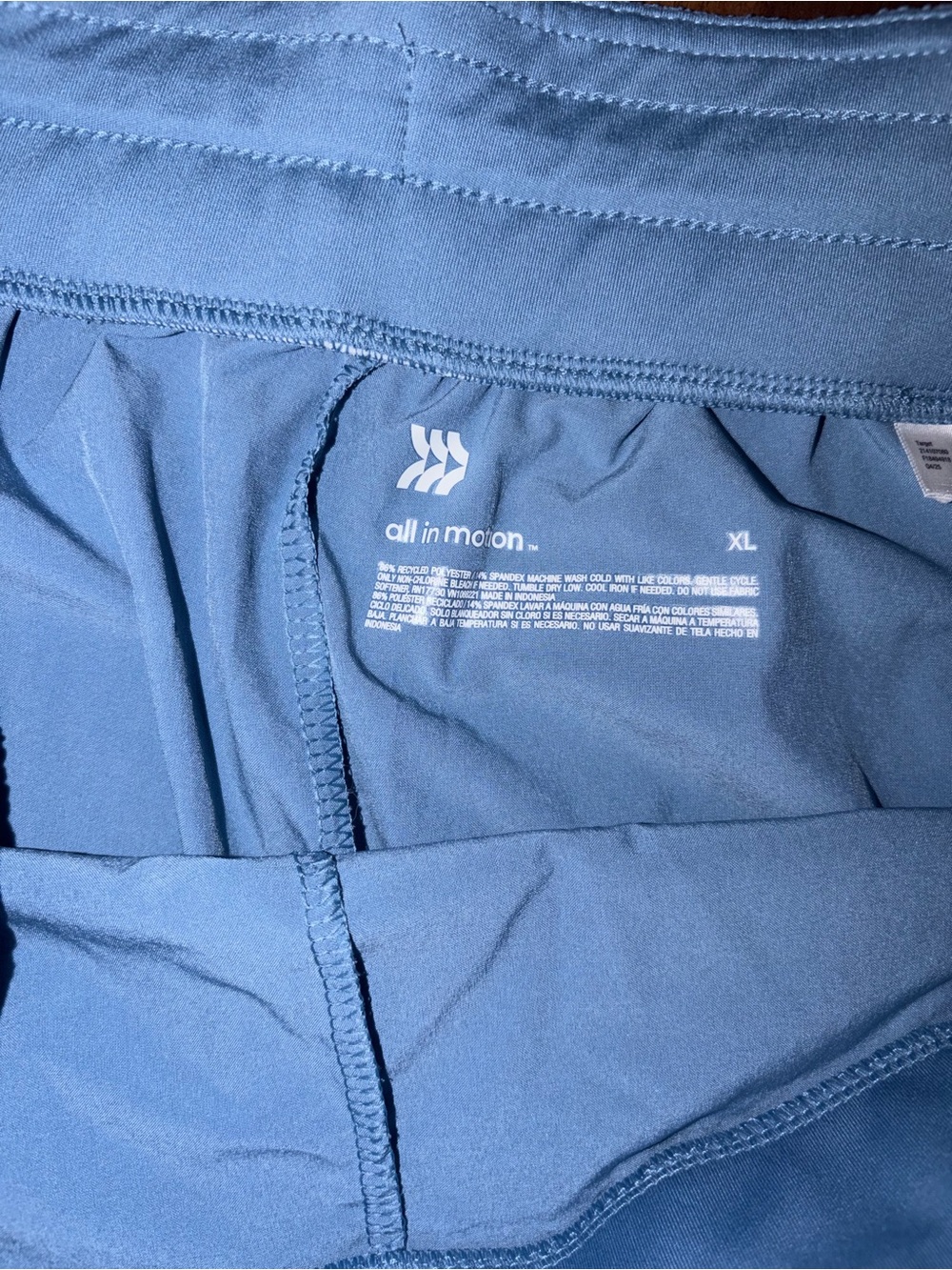 Steel Blue Women's Athletic Lightweight Shorts with Drawstring UFP 50+ NWT XL - Picture 3 of 5